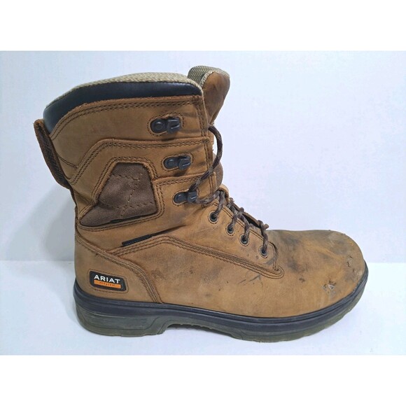 ARIAT Turbo 8" Waterproof Composite Toe Work Boot Men's 11.5 EE Leather WIDE - Picture 2 of 11